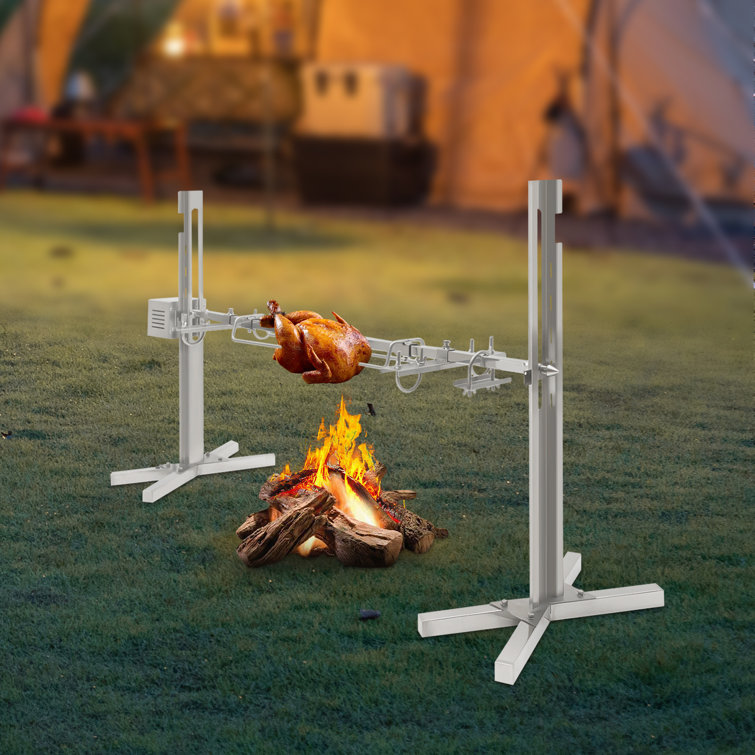 Electric rotisserie clearance for bbq